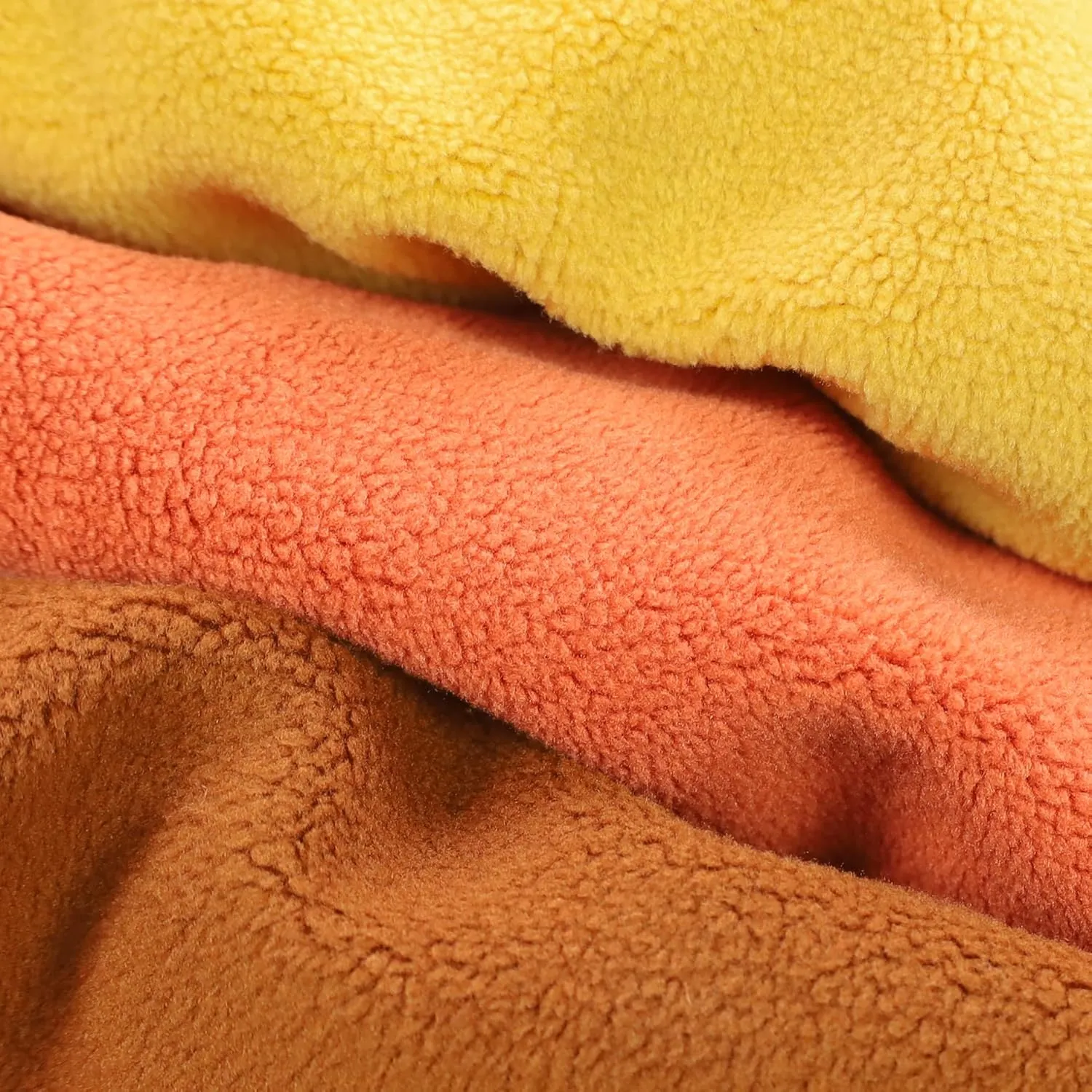 Fitwarm 3 Pack Classic Fleece Dog Sweater, Turtleneck Dog Sweatshirt, Dog Winter Clothes for Small Dogs Boy Girl, Pet Pullover Jumper, Cat Apparel, Orange, Yellow, Coffee, XL
