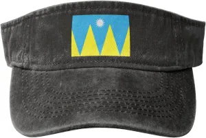 Flag of Villa Park, Denver Sun Visor Hats Adjustable Baseball Cap for Women Men Sun Hat Golf Caps