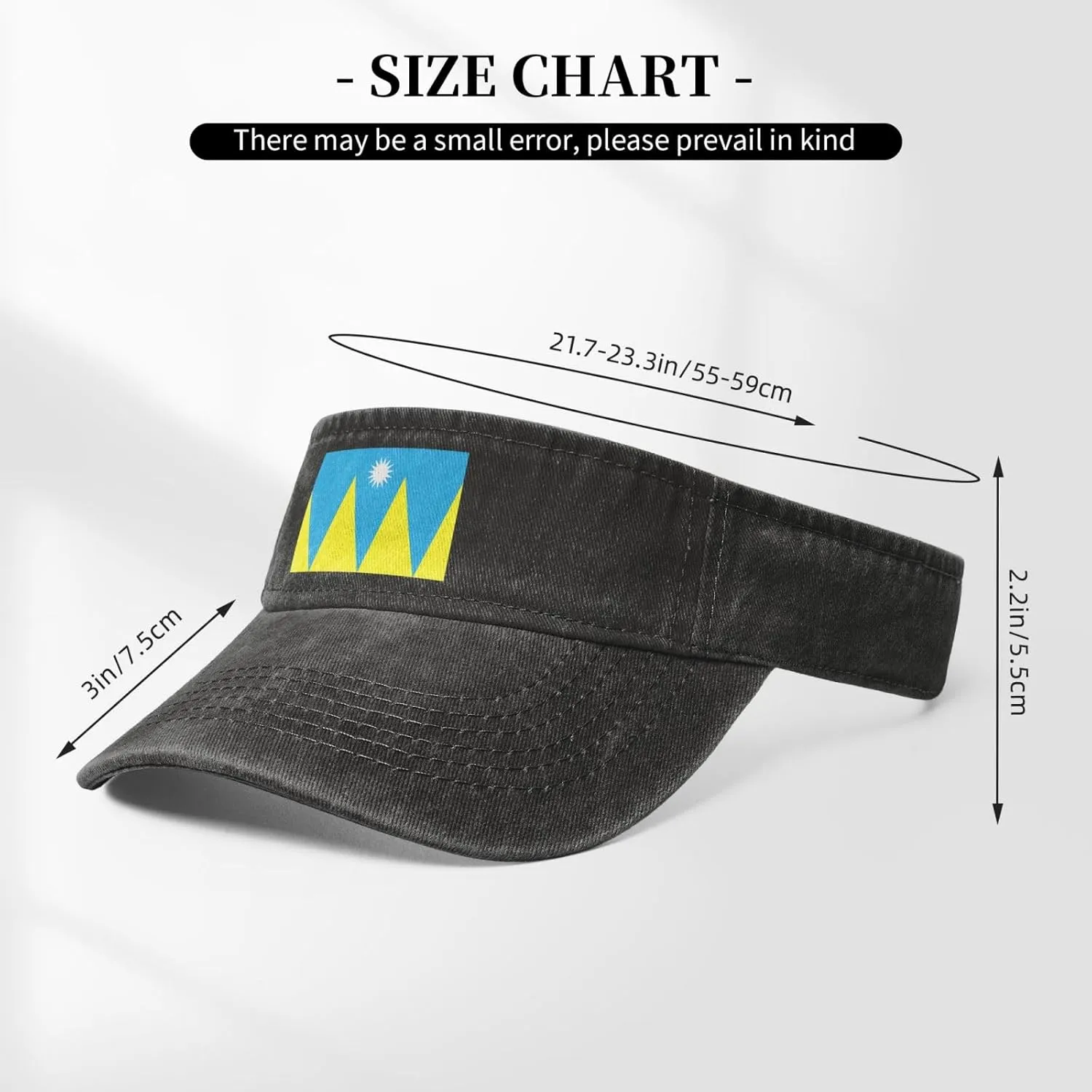 Flag of Villa Park, Denver Sun Visor Hats Adjustable Baseball Cap for Women Men Sun Hat Golf Caps