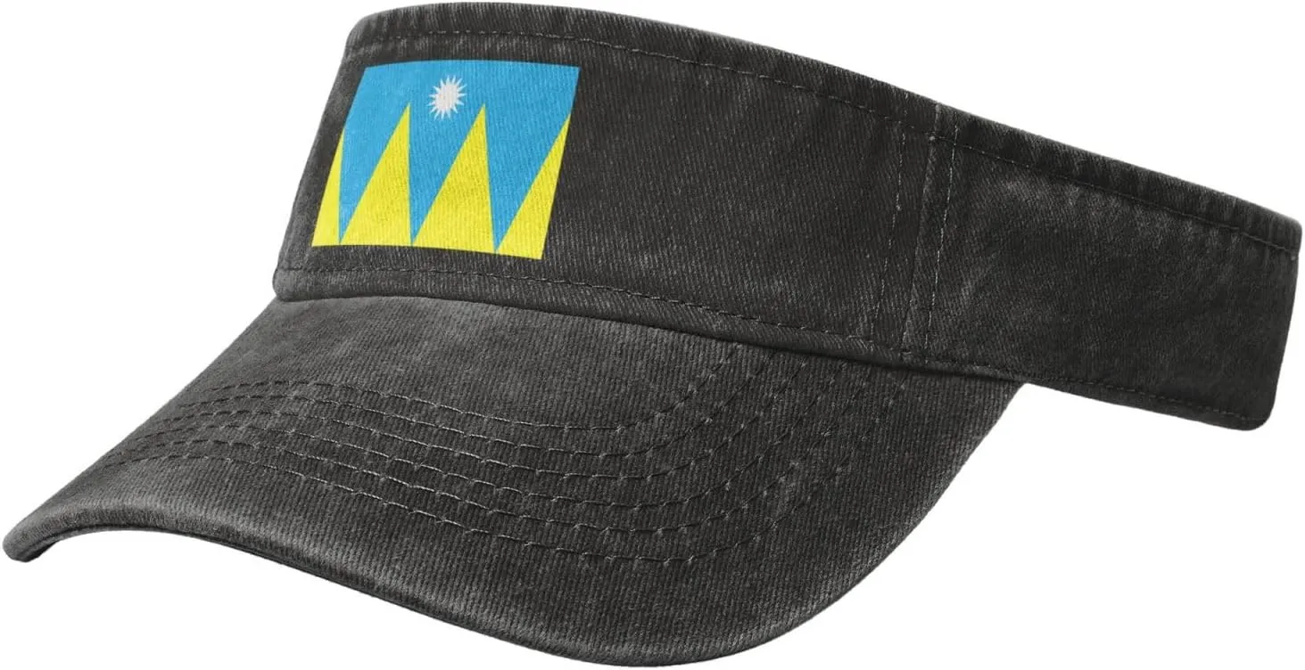 Flag of Villa Park, Denver Sun Visor Hats Adjustable Baseball Cap for Women Men Sun Hat Golf Caps
