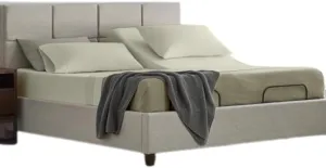 Flex Top King Fitted Sheet for Sleep Number Bed - Half Split King, 34" Split, Fits Up to 15" Deep Mattress - Ivory