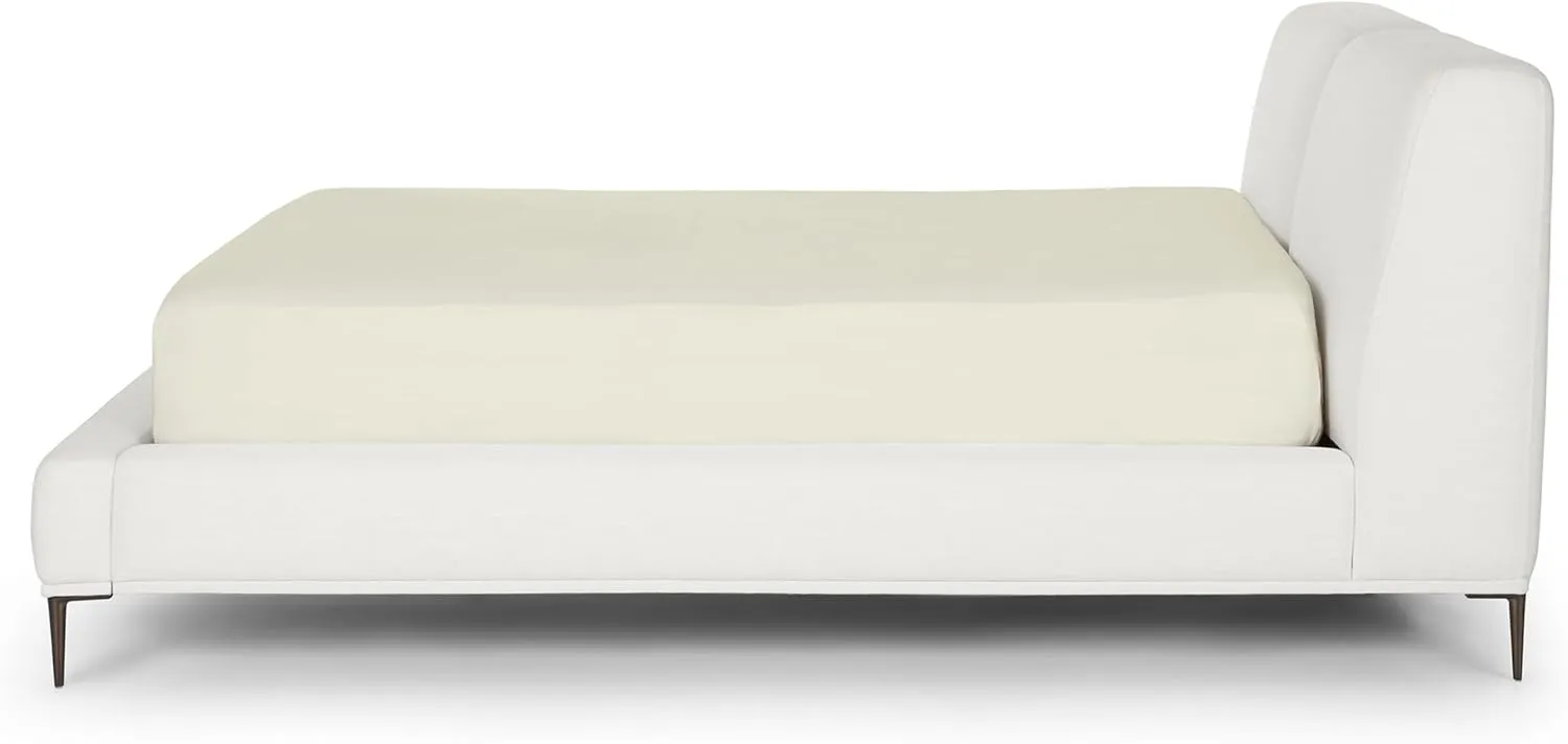 Flex Top King Fitted Sheet for Sleep Number Bed - Half Split King, 34" Split, Fits Up to 15" Deep Mattress - Ivory
