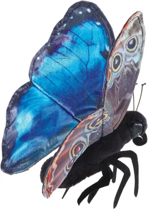 Folkmanis Blue Morpho Butterfly Finger Puppet