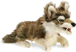 Folkmanis Gray Wolf Hand Puppet Gray/Black/White, 1 EA