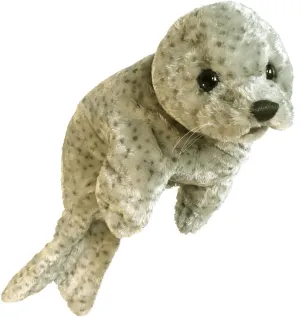 Folkmanis Harbor Seal Hand Puppet, Brown, Cream, Black, 1 EA