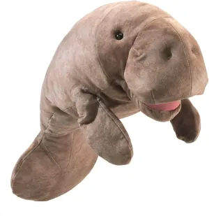 Folkmanis Manatee Hand Puppet,Gray