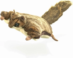 Folkmanis Flying Squirrel Hand Puppet, Brown