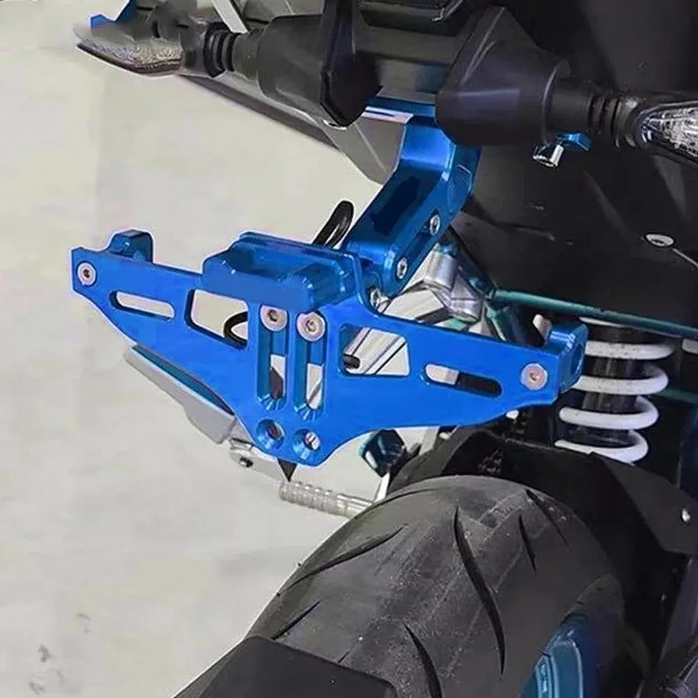 FOR BUELL XB12R XB 12R 2003-2023 2022 2021 Adjustable With Light Motorcycle License Number Plate Holder Mount Motorcycle(Gold)