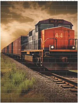 Freight Train Building Block Puzzle Personalized Building Bricks for Adults Square Shaped Block Puzzle Building Brick Block Puzzles Valentine's Day Gifts for Home Decor Brick Puzzle
