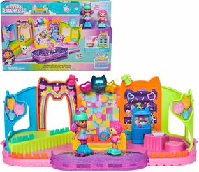 Gabby's Dollhouse, Party Room Playset with Exclusive Toy Figures, Dollhouse Furniture, Accessories & Fidget Play, Kids Toys for Girls and Boys Ages 3 