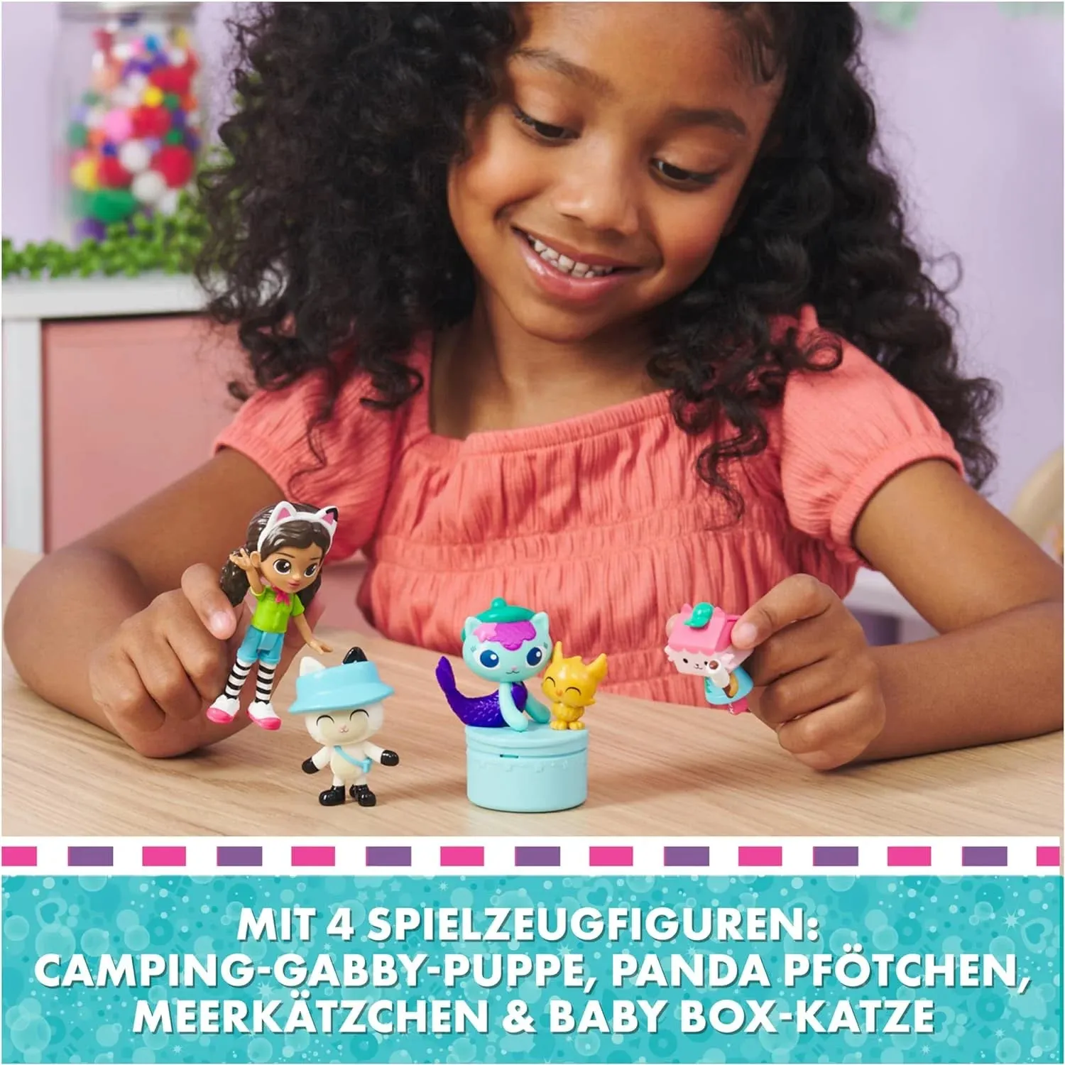 Gabby's Dollhouse Gabby & Friends Camping Figure Set