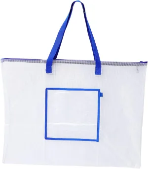 Gadpiparty Transparent Art Portfolio Bag Durable Poster Storage with Zipper and Carrying Straps for Artists Teachers Students for Organizing Supplies