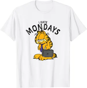 Garfield I Hate Mondays Grumpy Tie & Briefcase Shot T-Shirt