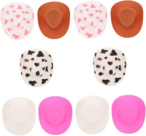 Garneck Plastic Cowgirl Hat Mini Toy 10pcs Western Cowboy Decorations for Party Cowboy Party Favors