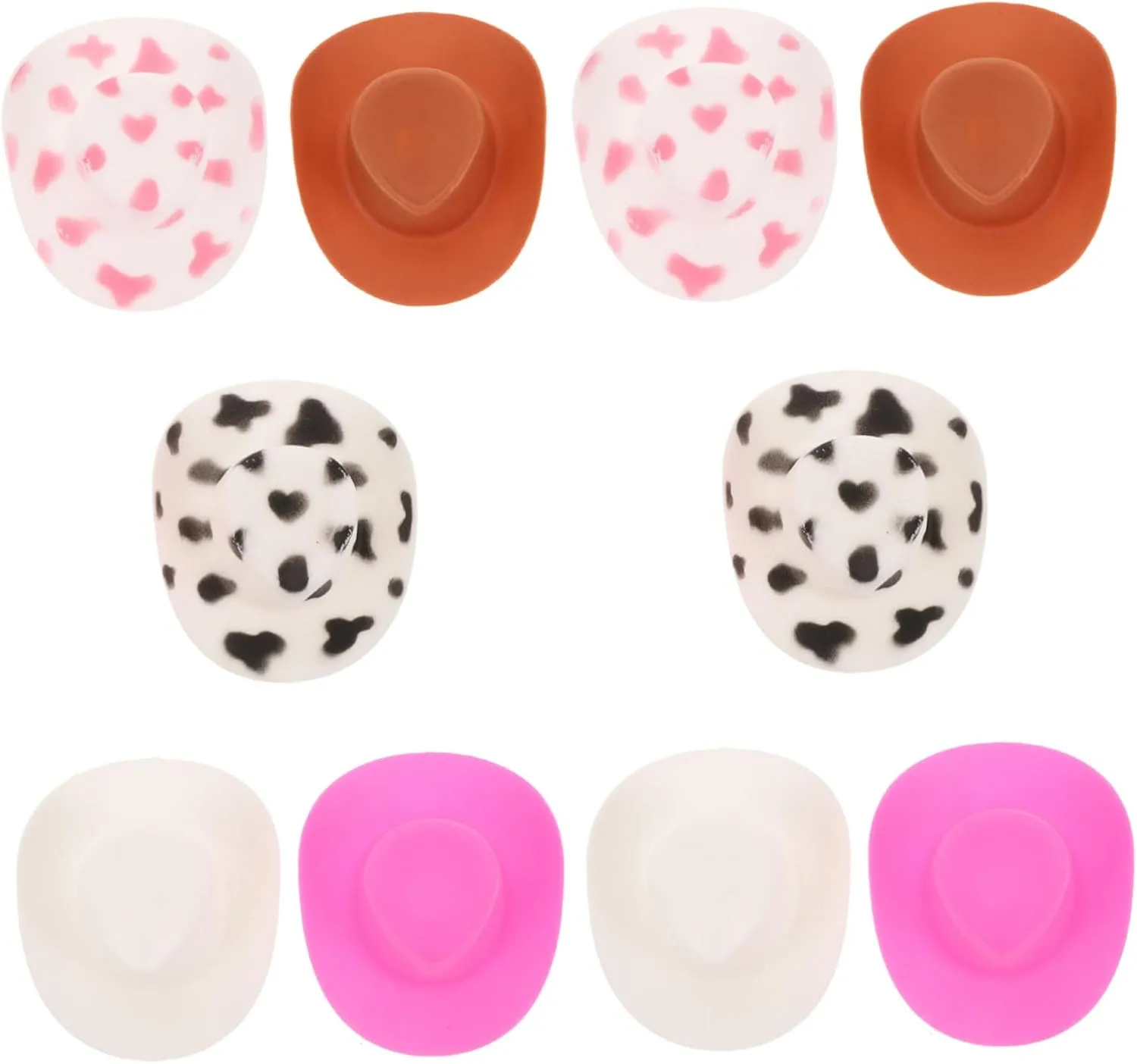 Garneck Plastic Cowgirl Hat Mini Toy 10pcs Western Cowboy Decorations for Party Cowboy Party Favors
