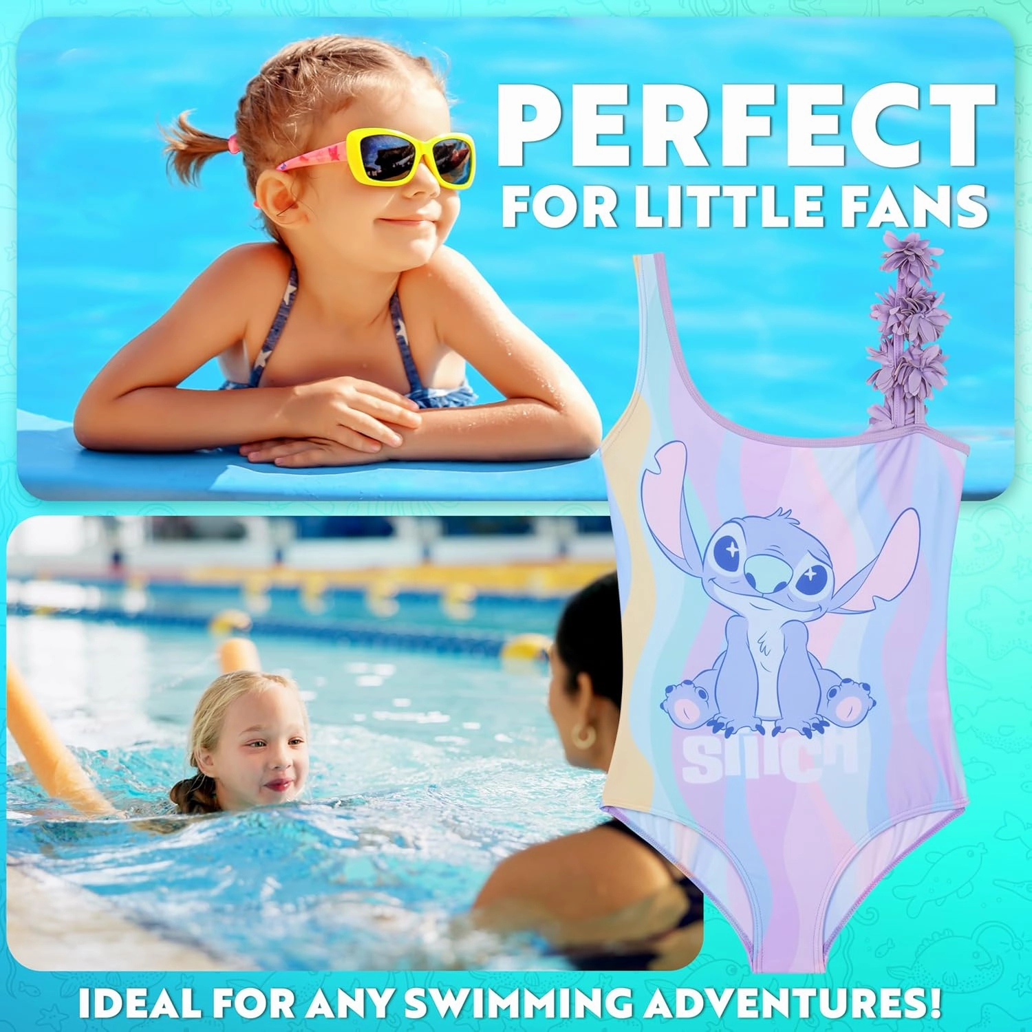Get Trend One Piece Swimsuit for Girls Teens Kawaii Bathing Suit Cute Swim Suit Swimwear