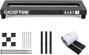 Ghost Fire Guitar Pedal Board Aluminum Alloy Effect Pedalboard,V series (V-BABY1-PB(13.7''x5.5''))