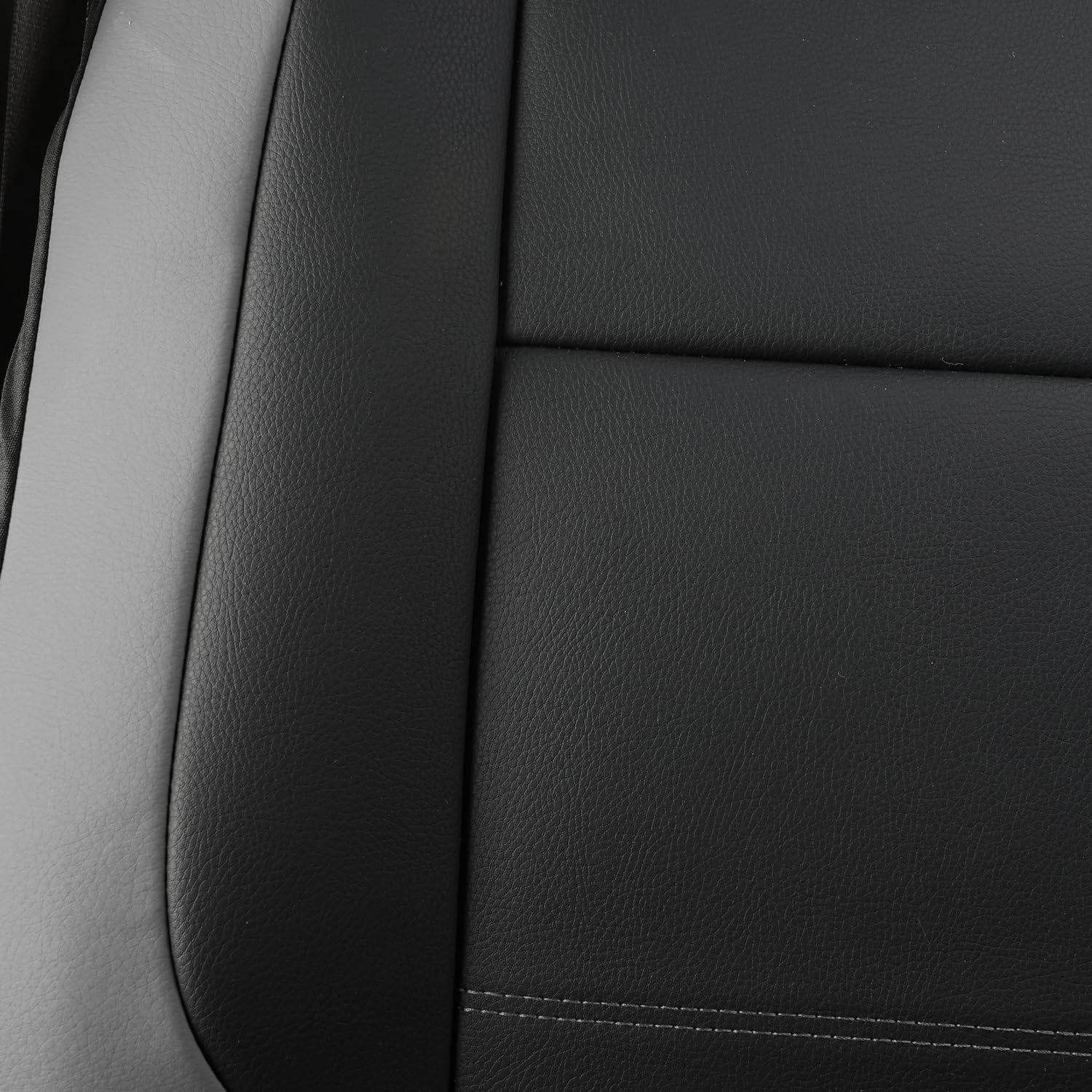 GIANT PANDA Front Car Seat Covers Custom Fit Dodge Ram 1500 2500 3500 Trucks Seat Protectors (Grey/Gray) 2-Pack
