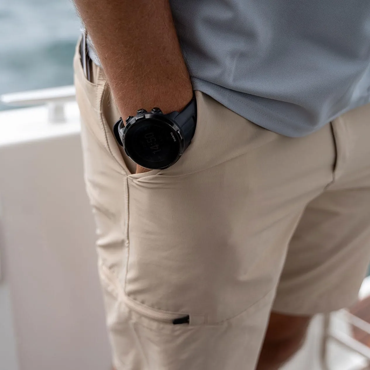 Gill Mens UFP Stretch Shorts - Water Repellent & 50  UFP Sun Protection