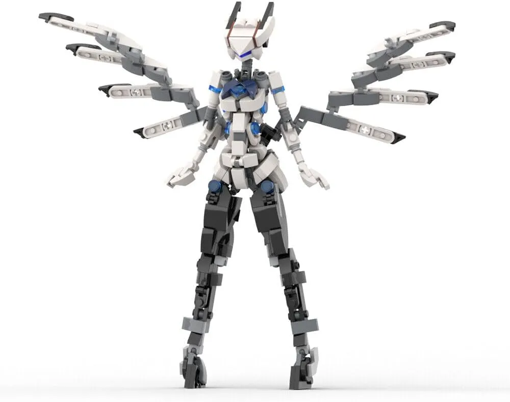 Girl Mobile Suit/Female Robot Model 305 Pieces Mech Suit MOC Build Gift for Age 18 