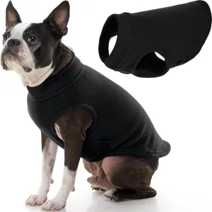 Gooby - Stretch Fleece Vest, Pullover Fleece Vest Jacket Sweater for Dogs, Black, Large