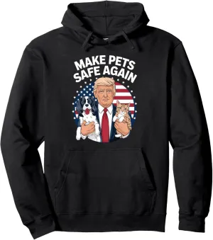 Goose Ohio Cats and Dogs 2024 Debate Make Pets Safe Again Pullover Hoodie