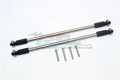 GPM For Traxxas Unlimited Desert Racer 4X4 (#85076-4) Upgrade Parts Stainless Steel Adjustable Rear Upper Chassis Link Tie Rods - 1Pr Set Original Color