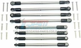 GPM For Traxxas E-Revo VXL 2.0 / E-Revo Brushless Upgrade Parts Stainless Steel Adjustable Tie Rods -24Pc Set