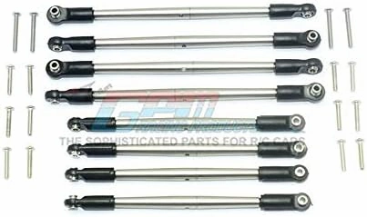 GPM For Traxxas E-Revo VXL 2.0 / E-Revo Brushless Upgrade Parts Stainless Steel Adjustable Tie Rods -24Pc Set