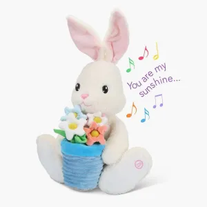 Hammacher Schlemmer The Interactive Musical Stuffed Plush Easter Bunny Rabbit (13 inches)