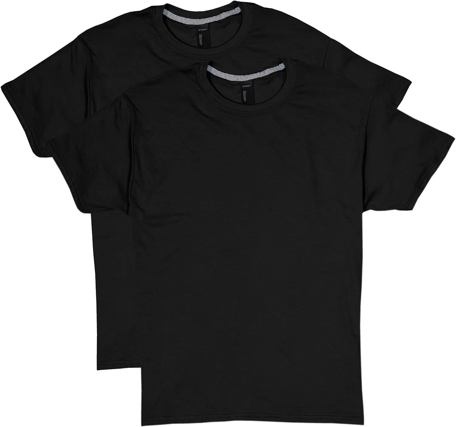 Hanes X-Temp Performance T-Shirt Pack, Cotton Blend Moisture-Wicking Tees for Men, 2-Pack