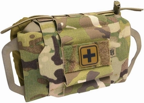 High Speed Gear Reflex IFAK System | Roll and Carrier | Medical Supply Holder (Multicam)