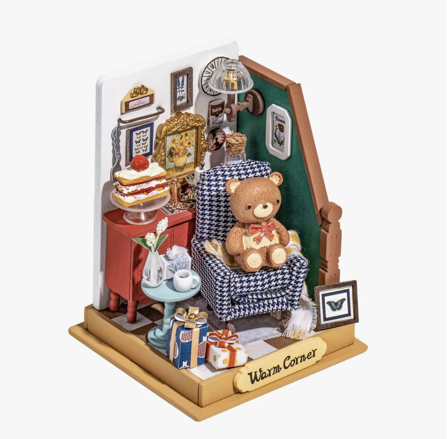 Holiday Living Room DIY Miniature House Kit