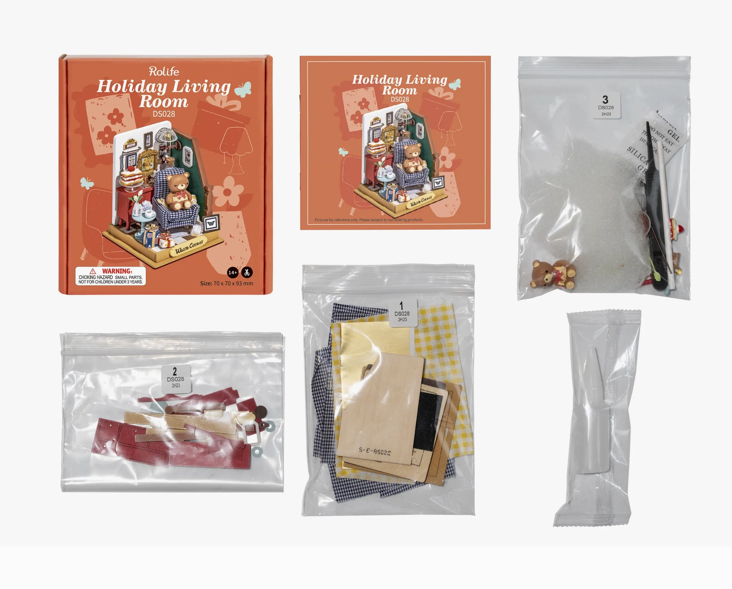 Holiday Living Room DIY Miniature House Kit