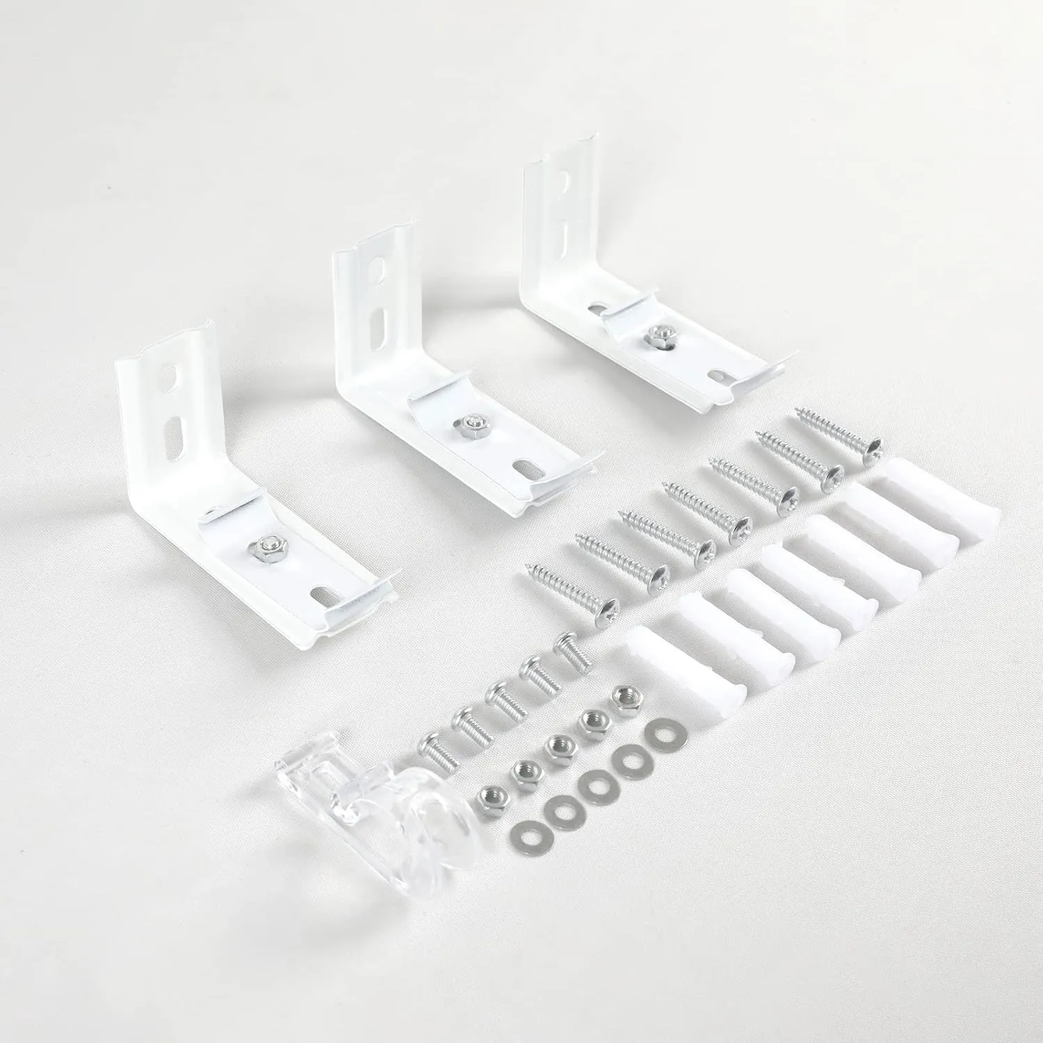 Homebox Zebra Roller Window Blinds Mount Hardware Bracket and Installation Accessories for Inside and Outside Mount
