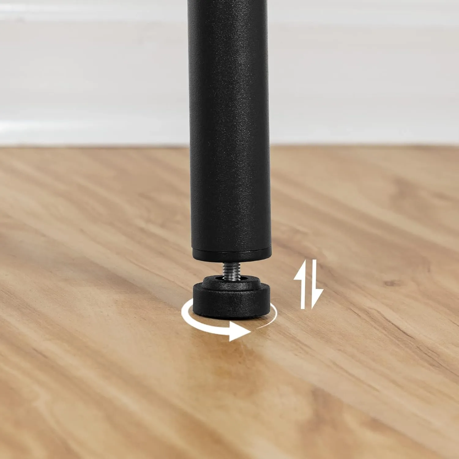 HOOBRO Bar Stools, Bar Stools Set of 2, Counter Height Stools with Footrest, Breakfast Barstools, Sturdy Steel Frame, for Dining Room, Kitchen Island, Party, Easy Assembly, Black BK03BY01N1