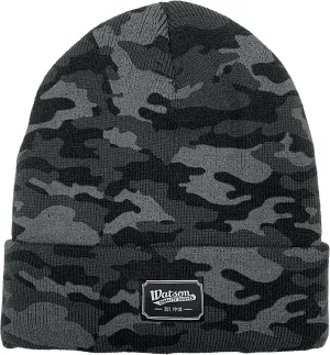 Hot Head Unisex Toque - WasteNot™ Recycled Polyester, Winter Beanie Hat, Men/Women, Fold Up, Heritage Patch