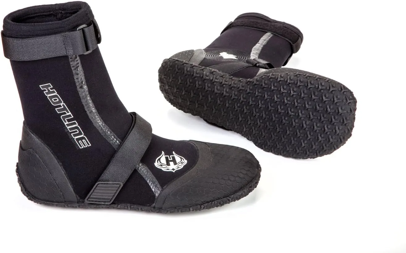 Hotline Wetsuits Booties Reflex Split Toe 3mm Black