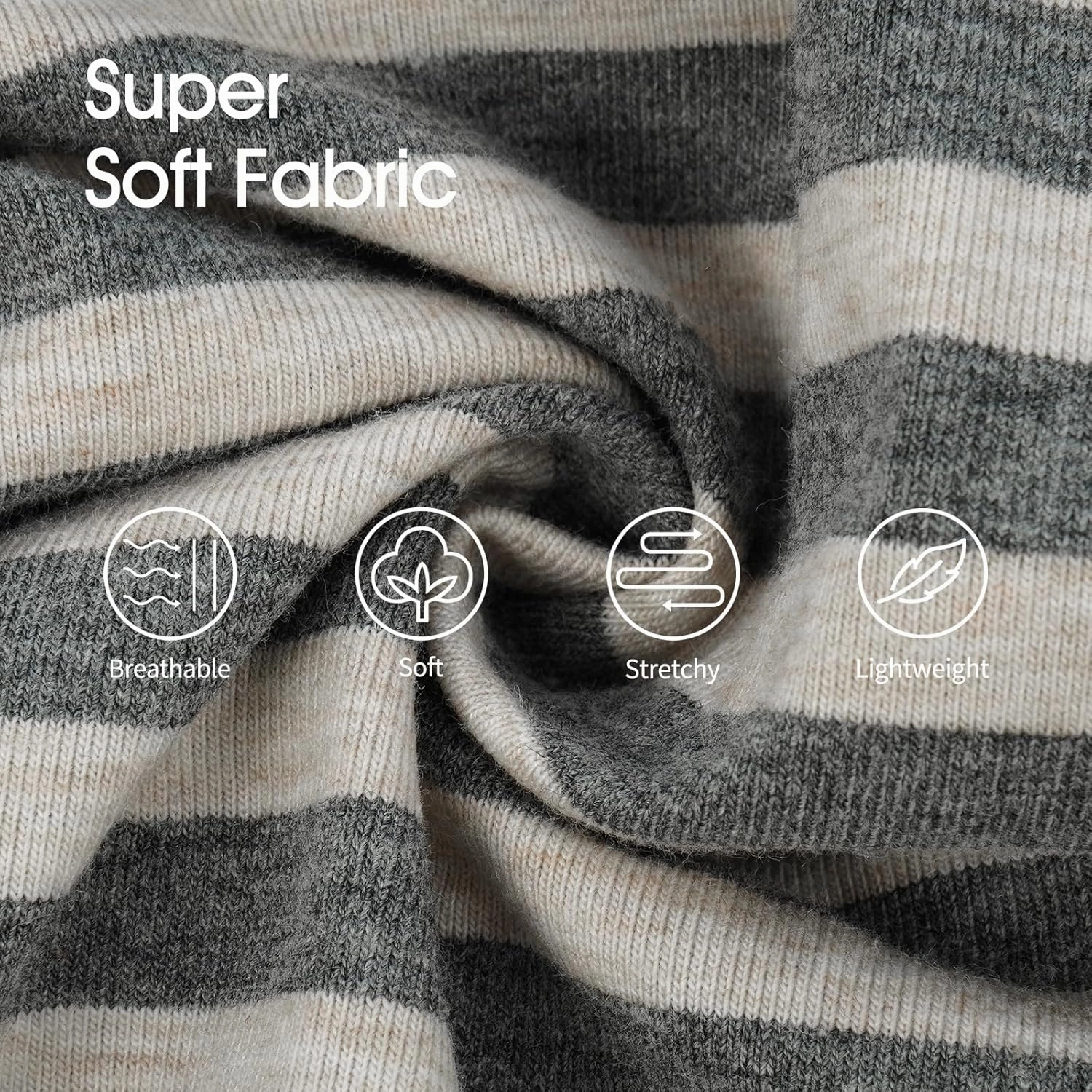 IECOii 2 Packs|4XLarge|High Neck Breathable Dog Pullover Shirt with Sleeve|Quick Dry Daily Wear|Soft Pjs Homewear,Pet Top Underwear|Full Belly Coverage Sweatshirt Great Dane,Grey Stripe Grey