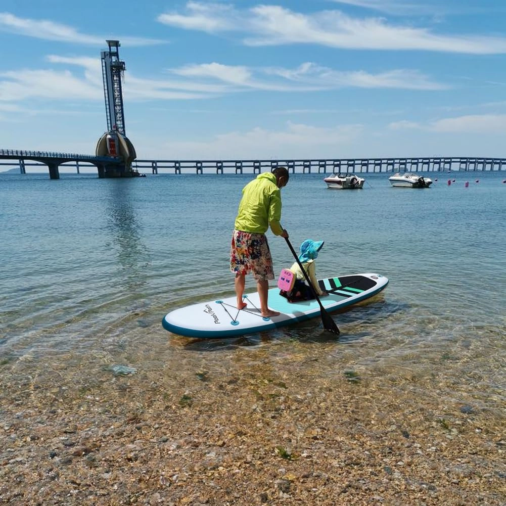 Inflatable Stand Up Paddle Board (6’’ Thick) with Premium SUP Accessories&Bag,Bottom Fin for Paddling,Surf Control,Non-Slip Deck,Leash,Paddle and Two-Way Hand Pump|Youth&Adult Standing Boat
