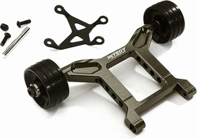 Integy RC Grey Machined Aluminum Wheelie Bar for Arrma 1/10 Scale Granite 4X4 3S BLX