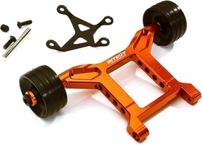 Integy RC Orange Machined Aluminum Wheelie Bar for Arrma 1/10 Scale Granite 4X4 3S BLX