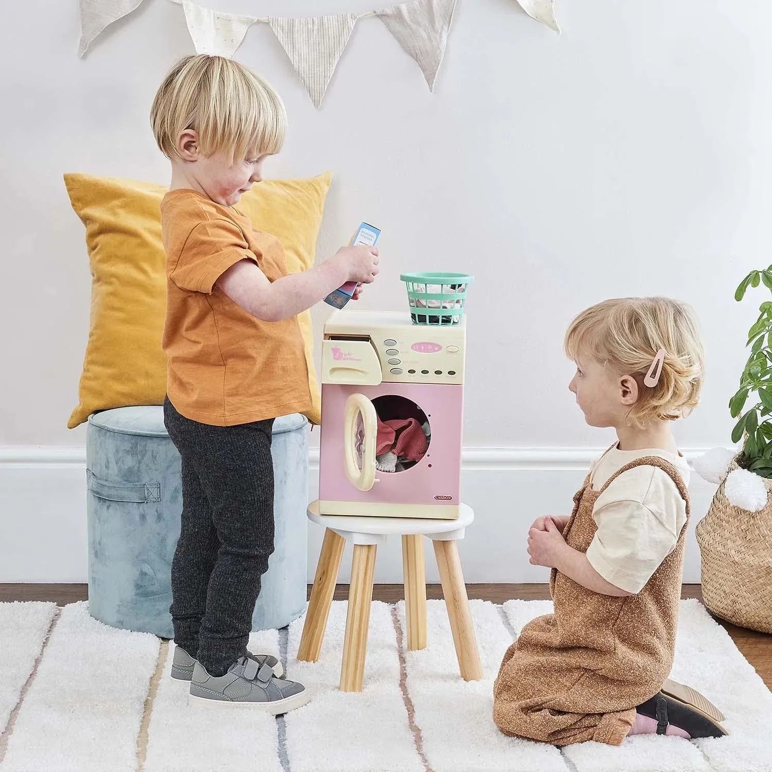Interactive Electronic Washer Toy Pink