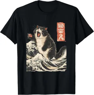Japanese Cat Lover Harajuku Anime Style Cat T-Shirt