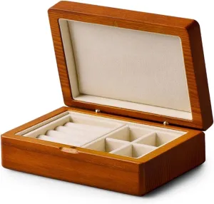 Jewelry Organizer Women Wood Jewelry Case For Ring Earrings Bracelet Pendant Necklace Watch Box Jewelry Organizer Jewelry Holder Organizer (Color : B)