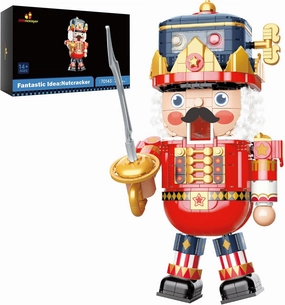 JMBricklayer Christmas Nutcracker Building Sets for Adults Boys Girls 70143, Nutcracker Christmas Decorations Gifts, Xmas Nutcracker Figures Prince Fairy Tale, Interactive Capsule Game Party Toys