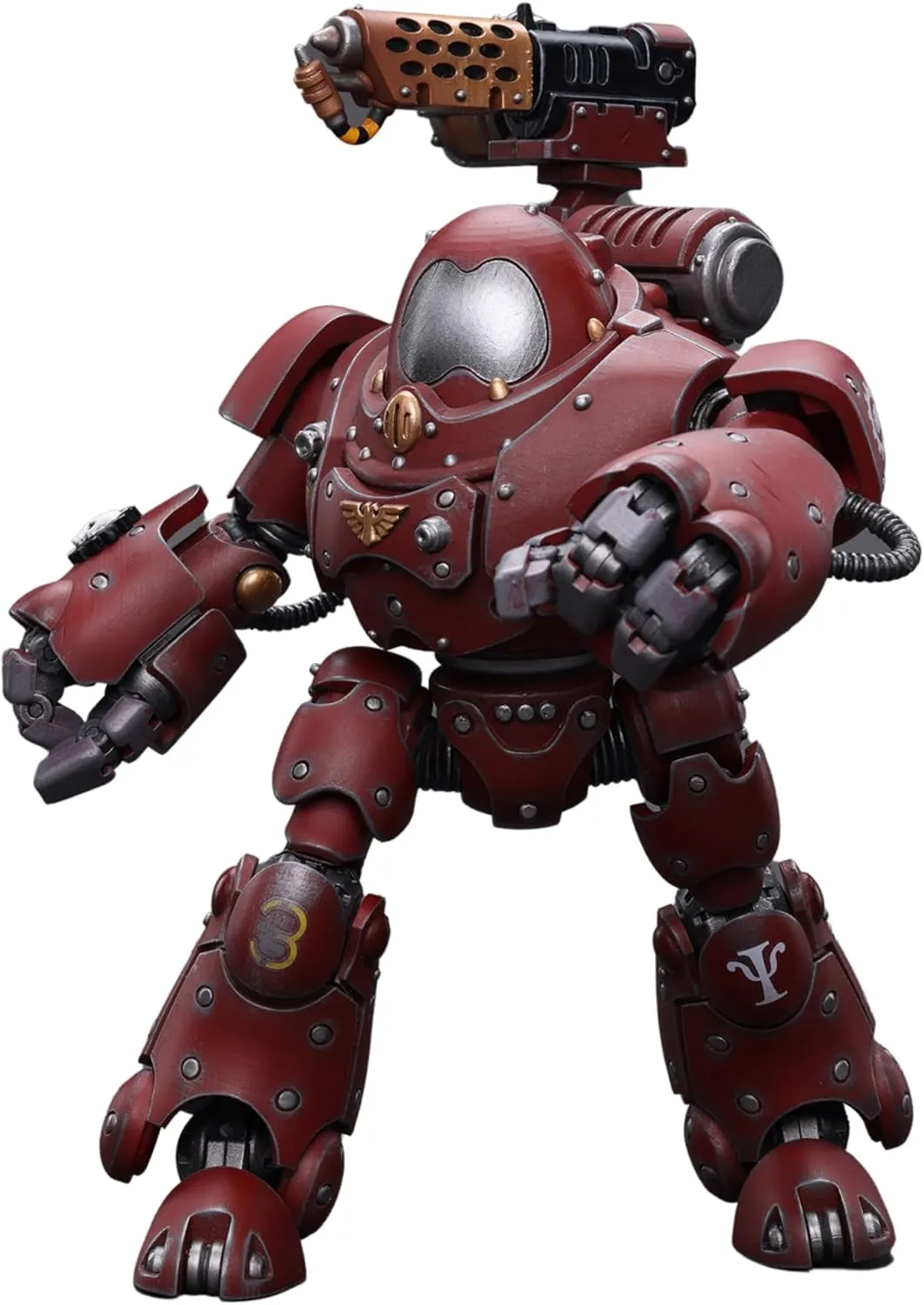 JOYTOY 1/18 Warhammer 40,000 Action Figure Adeptus Mechanicus Kastelan Robot with Incendine Combustor Collection Model (7.2 inch)