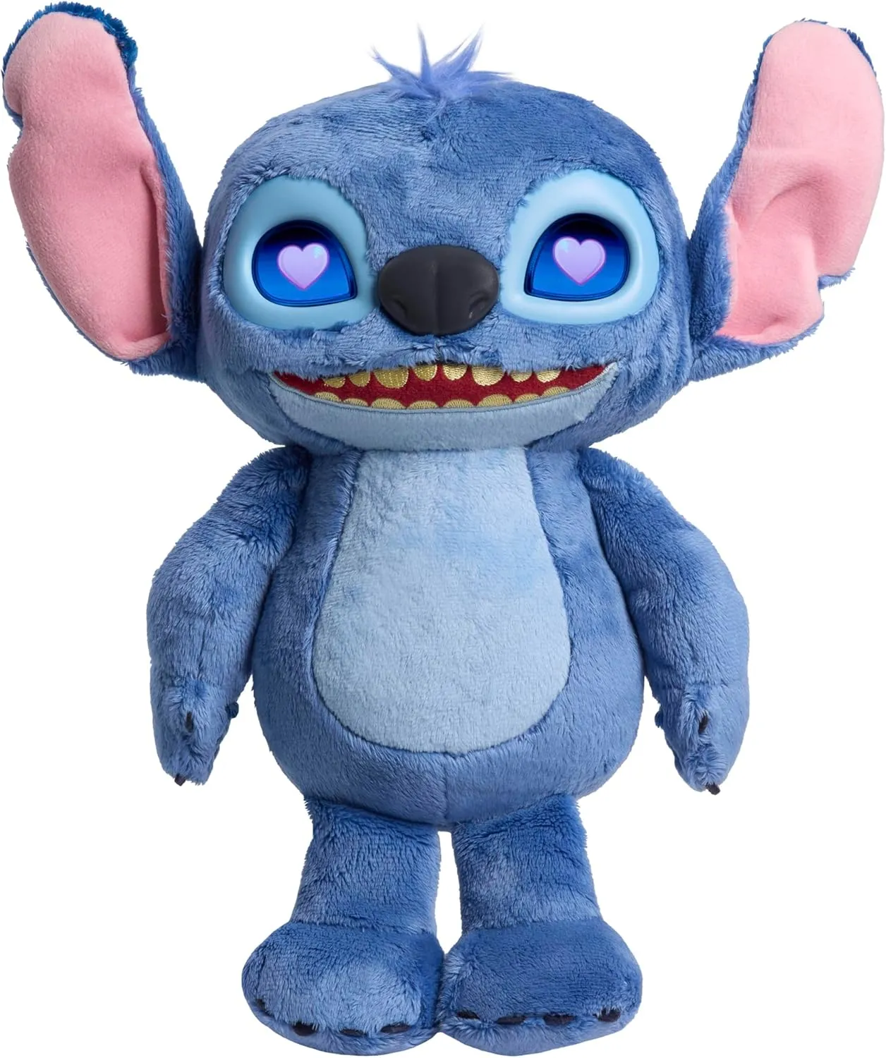 Just Play Disney Stitch Many Moods 14-inch Interactive Plush, 50  Sounds & Phrases, LCD Eyes, Inspired by Disney's New Live-Action Lilo & Stitch Movie, Toy for Fans, Girls, Boys, Kids 3 