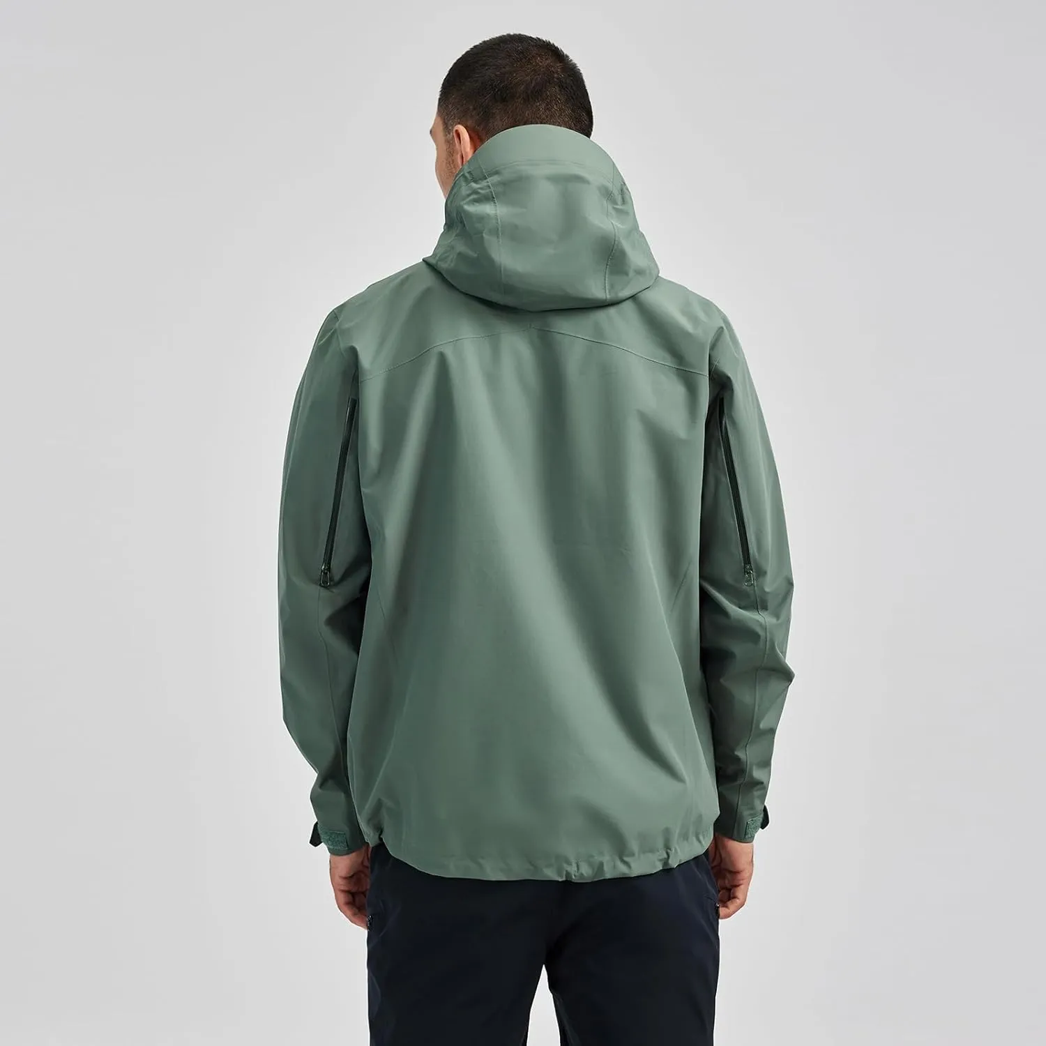 KAILAS Men's Lightweight Waterproof Hooded Rain Jacket Outdoor Raincoat Shell Jacket for Hiking Travel