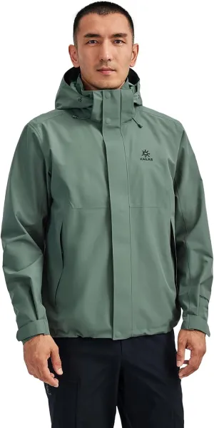 KAILAS Men's Lightweight Waterproof Hooded Rain Jacket Outdoor Raincoat Shell Jacket for Hiking Travel